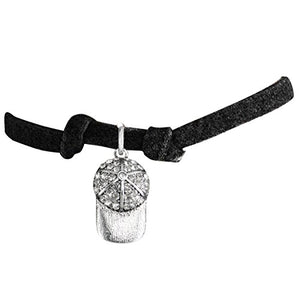 Children's, "Softball Genuine Crystal Cap Charm" Bracelet ©2009 Adjustable Safe - Nickel & Lead Free