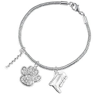 The Perfect Gift "Majorette Jewelry" Paw Crystal Hypoallergenic Safe - Nickel & Lead Free