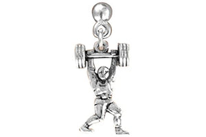 Weight Lifter Hypoallergenic Post Earring, Safe - Nickel, Lead & Cadmium Free!