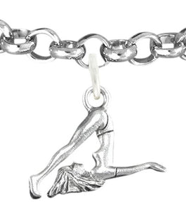 Gymnastic" Tumbling" Charm Bracelet Adjustable, ©2011 Safe, Nickel & Lead Free!