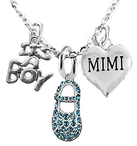 Mimi, "It’s A Boy", Adjustable Necklace, Hypoallergenic, Safe - Nickel & Lead Free