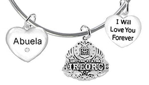 Abuela, I Will Love You Forever, "Air Force", Safe - Nickel & Lead Free