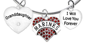 Marine Granddaughter", I Will Love You Forever, Safe - Nickel & Lead Free