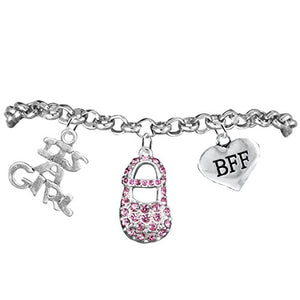 Best Friend Forever, "It’s A Girl", Adjustable Bracelet, Safe - Nickel & Lead Free.