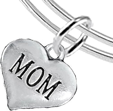 Mom Charm Bracelet, Hypoallergenic, Will NOT Irritate Anyone with Sensitive Skin, Safe, Nickel, Lead & Cadmium Free.