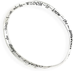 Serenity Prayer Bracelet Medium To Large Wrist Size, Hypoallergenic, Safe-Nickel, Lead, And Cadmium Free
