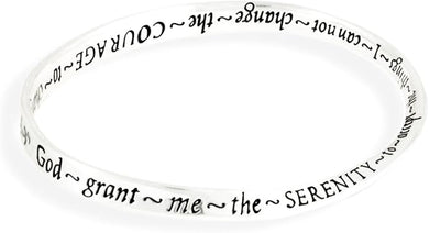 Serenity Prayer Bracelet Medium To Large Wrist Size, Hypoallergenic, Safe-Nickel, Lead, And Cadmium Free