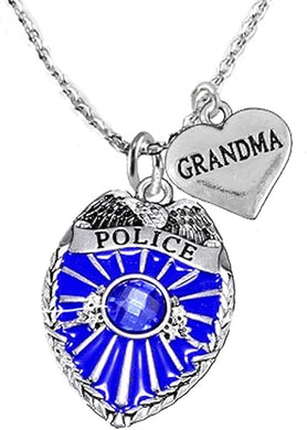 Policeman's Grandma Necklace, Hypoallergenic, Safe-Nickel, Lead, Cadmium Free