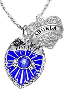 Policeman's Abuela (Grandma) Necklace, Hypoallergenic, Safe-Nickel, Lead, Cadmium Free
