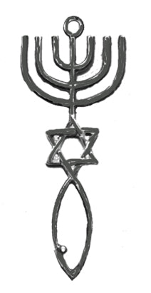 Messianic Silvertone, Seal Of Jerusalem Charm. Hypoallergenic-Safe, No Nickel, Lead, Or Cadmium In The Metal. Comes With Jump Ring Attached. Charm Size 7/8 X 1 1/4 Inch. Handmade In The USA By Veterans ©2022
