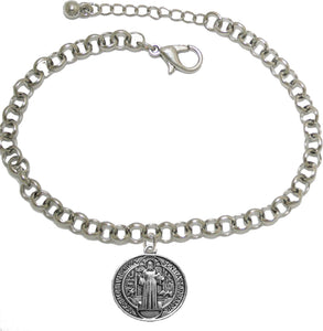 Saint Benedict Bracelet Protect Me from Harm Prayer, From Evil, From the Devil. Nickel & Lead Free