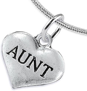 Aunt Adjustable Necklace, Hypoallergenic, Will NOT Irritate Anyone with Sensitive Skin, Safe, Nickel, Lead & Cadmium Free.