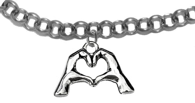 Everyone Is Doing It! Forming Their Fingers And Hands Into The Shape Of A Heart Saying  