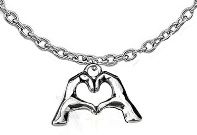 Everyone Is Doing It! Forming Their Fingers And Hands Into The Shape Of A Heart Saying  