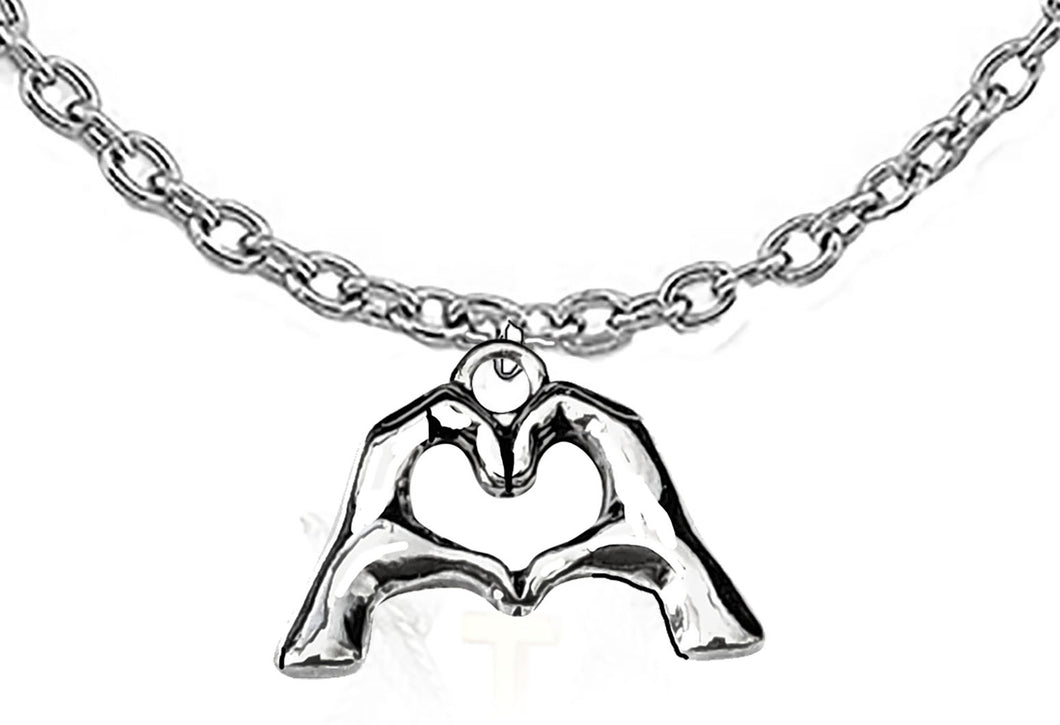 Everyone Is Doing It! Forming Their Fingers And Hands Into The Shape Of A Heart Saying  