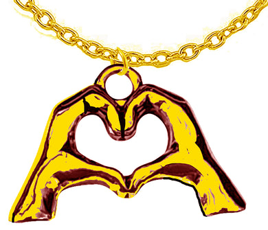 Everyone Is Doing It! Forming Their Fingers And Hands Into The Shape Of A Heart Saying  