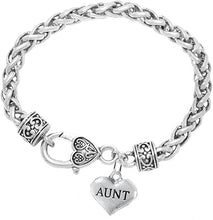 Aunt Charm Bracelet, Hypoallergenic, Will NOT Irritate Anyone with Sensitive Skin, Safe, Nickel, Lead & Cadmium Free.