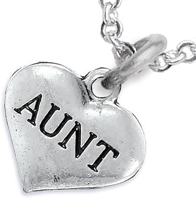 Aunt Adjustable Necklace, Hypoallergenic, Will NOT Irritate Anyone with Sensitive Skin, Safe, Nickel, Lead & Cadmium Free.