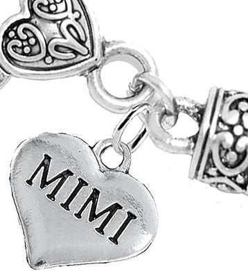 Mimi Charm Bracelet, Hypoallergenic, Will NOT Irritate Anyone with Sensitive Skin, Safe, Nickel, Lead & Cadmium Free.