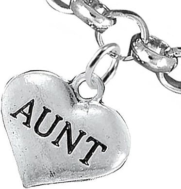Aunt Adjustable Bracelet, Hypoallergenic, Will NOT Irritate Anyone with Sensitive Skin, Safe, Nickel, Lead & Cadmium Free.