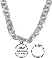 Lord I Am Lost, Help Me Find The Way, 2nd Charm Behind Charm, Yeshua (Jesus In Hebrew), Hypoallergenic Adjustable Necklace, Safe-Nickel, Lead And Cadmium Free