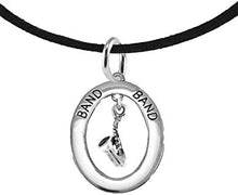 Band Saxophone Player, Hypoallergenic Adjustable Necklace, Safe-Nickel, Lead and Cadmium Free