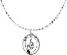 Orchestra-Band French Horn Player, Hypoallergenic Ball Chain Necklace, Safe-Nickel, Lead and Cadmium Free