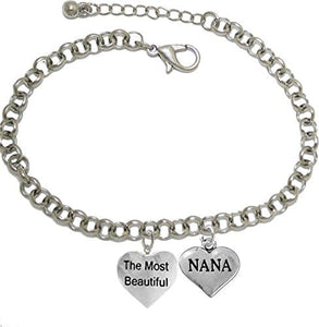The Most Beautiful Nana, Adjustable, Hypoallergenic, Safe-Nickel, Lead, Cadmium Free