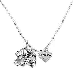 EMT, Grandma Adjustable Necklace, Hypoallergenic, Safe-Nickel, Lead, Cadmium Free
