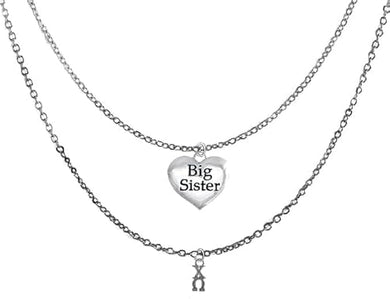 Chi Omega Silvertone Double Chain Fashion Necklace, Adjustable From 18 Inches To 21 Inches. What A Great Gift For Yourself, Or A Big Sister. Hypoallergenic, Licensed Sorority Jewelry ©2024