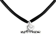 I Love Gymnastics Necklace, Adjustable, Hypoallergenic, Nickel, Lead & Cadmium Free!