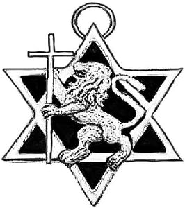 Messianic, Yeshua, Lion Of Judah Holding Silvertone Cross In A Silvertone Star Of David, What A Wonderful Gift For Yourself, Or Someone Special, Hypoallergenic-Safe, No Nickel, Lead, or Cadmium In The Metal. Cardinali®Jewelry ©2024