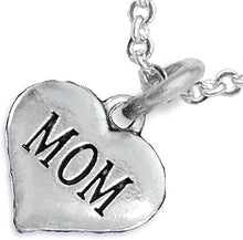 Mom Charm Necklace, Hypoallergenic, Will NOT Irritate Anyone with Sensitive Skin, Safe, Nickel, Lead & Cadmium Free.