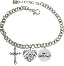 Army Wife, Keep My Husband Safe, Adjustable Hypoallergenic, Safe-Nickel, Lead, Cadmium Free
