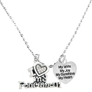 Policeman's, I Love My Policeman, My Wife, My Joy, My Sunshine, Adjustable, Hypoallergenic, Safe-Nickel, Lead, Free