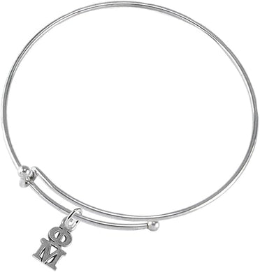 Phi Mu Licensed Sorority Jewelry Manufacturer, Adjustable Cardinali® Miracle Wire Bracelet, Hypoallergenic, Safe-No Nickel, No Lead, And No Poisonous Cadmium