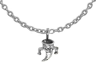 Hurricane, Tornado, Cyclone, Typhoon Silvertone Cable Chain Adjustable Necklace, The Most Popular Necklace We Have Out Of 20 Necklaces, 18 To 21 Inches. What A Wonderful Gift For Yourself Or Someone Special. Hypoallergenic-Safe