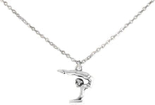 Gymnast On Pommel Horse Necklace, Adjustable, Hypoallergenic, Nickel, Lead & Cadmium Free