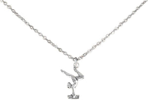 Children's Gymnast On Pommel Horse Necklace, Adjustable, Hypoallergenic, Nickel, Lead & Cadmium Free