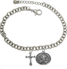 Saint Benedict Bracelet Prayer, Protect Me from Harm, from Evil, from The Devil. Nickle, Lead Cadmium Free