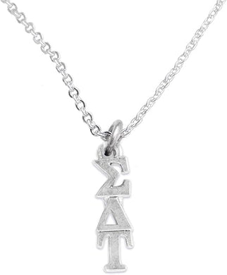 Sigma Delta Tau, Authorized Sorority Jewelry Manufacturer, Adjustable Cable Chain Lavaliere/Necklace, Hypoallergenic, Safe-No Nickel, No Lead, And No Poisonous Cadmium