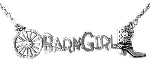 Western, Barn Girl, Boots, Wagon Wheel,Adjustable Necklace, Attention Getting, What A Outstanding/Wonderful Gift For Yourself Or Someone Special,Gift Ready Comes In A Velvet Gift Bag