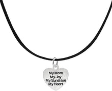 Message Jewelry, My Mom, My Joy, My Sunshine, My Heart, Adjustable Necklace, Hypoallergenic, Safe-Nickel, Lead, Free
