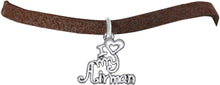 Air Force, I Love My Airman, Adjustable Bracelet Hypoallergenic, Safe-Nickel, Lead, Cadmium Free