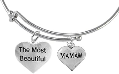 The Most Beautiful Mamaw, Hypoallergenic, Safe-Nickel, Lead, Cadmium Free