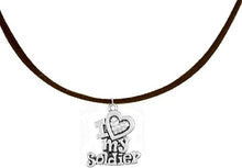 Army, I Love My Soldier, Adjustable Necklace Hypoallergenic, Safe-Nickel, Lead, Cadmium Free