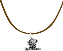 Marine I Love My Marine, Crystal Heart, Adjustable Necklace, Hypoallergenic, Safe-Nickel, Lead, Free