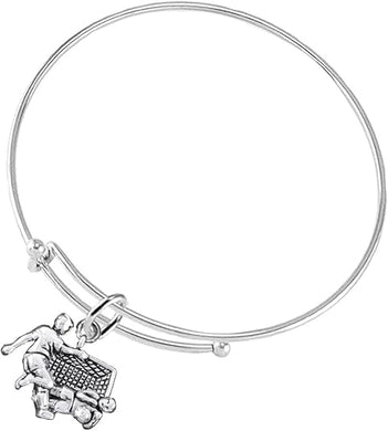 Soccer Goalie Bracelet Hypoallergenic, Safe-Nickel, Lead Free