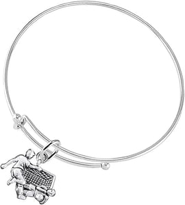 Soccer Goalie Bracelet Hypoallergenic, Safe-Nickel, Lead Free