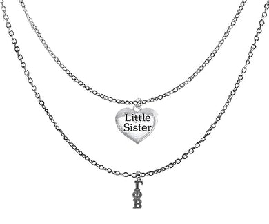 Gamma Phi Beta Silvertone Double Chain Fashion Necklace, Adjustable From 18 Inches To 21 Inches. What A Great Gift For Yourself, Or A Little Sister. Licensed Sorority Jewelry ©2024